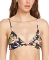 Volcom Fronds Forever Bikini Top In Multi