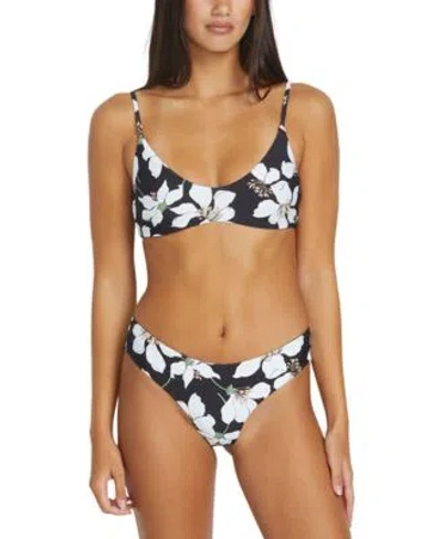 Volcom Juniors Midnight Lily Bikini Top Bottoms In Black