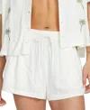Volcom Juniors' Sunny Daze Drawstring Shorts In Bone