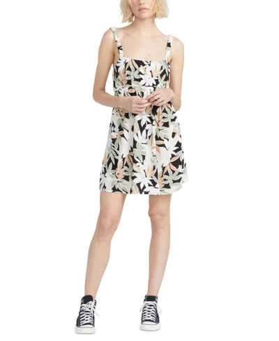 Volcom Juniors' Waverly Square-neck Cutout-back Dress In Sage