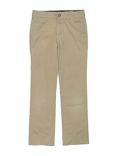Pre-owned Volcom Kids' Khaki Pant In Tan