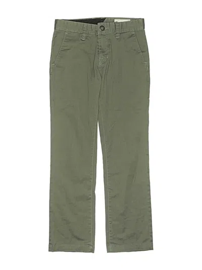 Pre-owned Volcom Kids' Khakis In Green