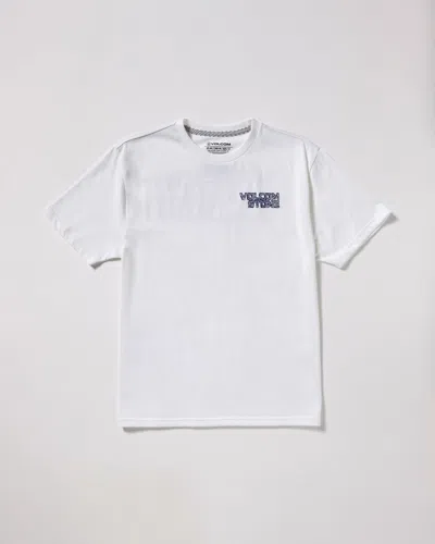 Volcom Kids' Bb Migrane Short Sleeve Tee In White