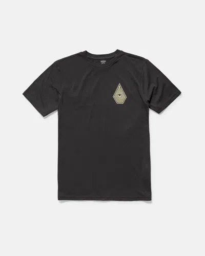 Volcom Kids' Big Boys' All Seeing Short Sleeve Tee In Black