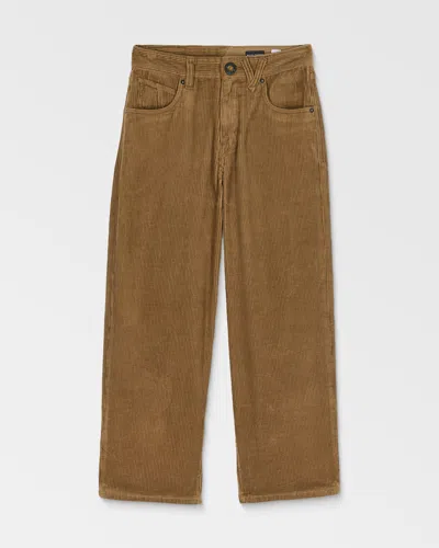 Volcom Kids' Billow Cord Pants In Brown
