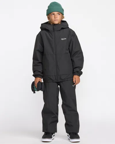 Volcom Kids' Chaos Full Zip Jacket In Black