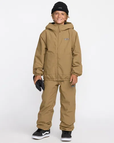 Volcom Kids' Chaos Insulated Pant In Brown