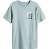 Volcom Kids' Cornerstone Cotton Graphic T-shirt In Blue