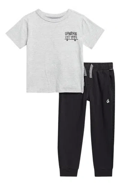 Volcom Kids' Graphic T-shirt & Shorts Set In Multi