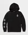 Volcom Kids' Iconic Stone Pullover In Black