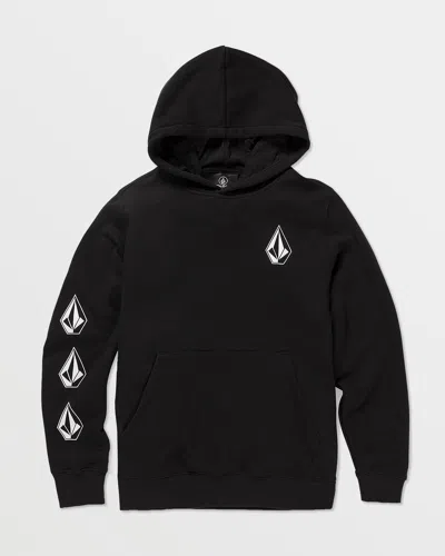 Volcom Kids' Iconic Stone Pullover In Black