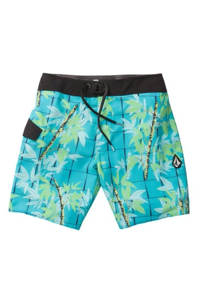 Volcom Kids' Lido Mod Board Shorts In Clearwater