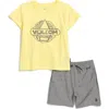 Volcom Kids' Logo Cotton Jersey T-shirt & Hybrid Shorts Set In Blue