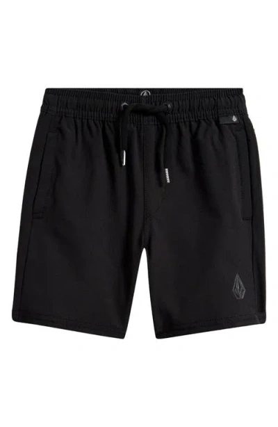 Volcom Kids' Nomoly Hybrid Shorts In Black
