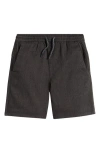 Volcom Kids' Stretch Twill Shorts In Charcoal Heather