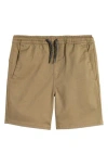 Volcom Kids' Stretch Twill Shorts In Khaki