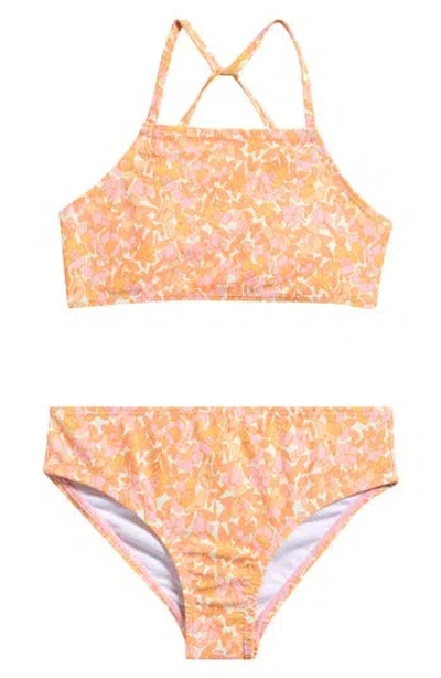 Volcom Kids' Three-piece Swimsuit In Multi