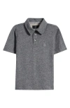 Volcom Kids' Wowser Cotton Blend Polo In Dark Gray