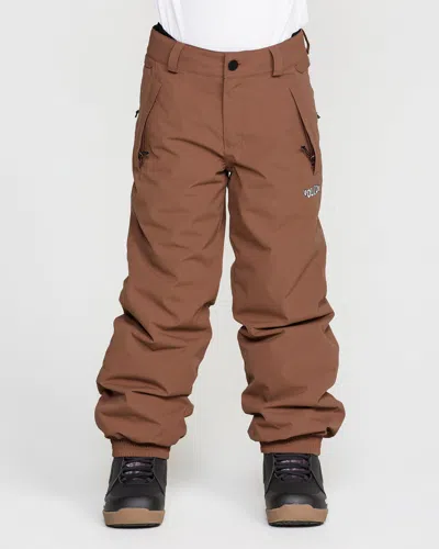 Volcom Kids' Youth Chaos Insulated Pants In Desert Taupe