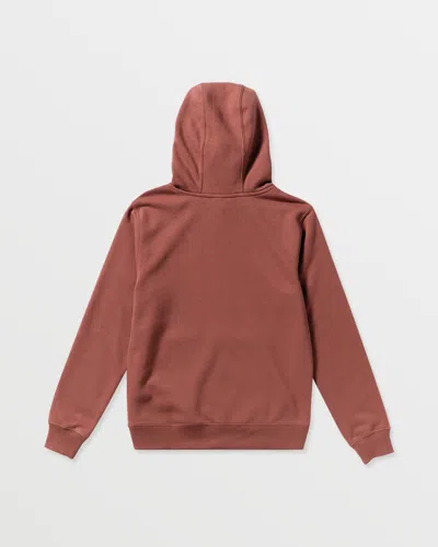 Volcom Kids' Youth Essential Hoodie In Brown
