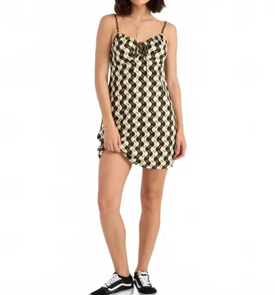 Volcom La Fronda Dress In Black/natural In Multi