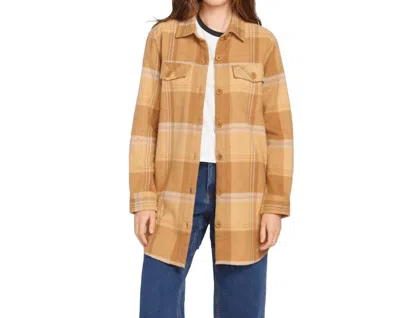 Volcom Ladyland Jacket In Mushroom In Brown