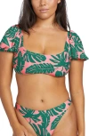 Volcom Leaf Ur Life Crop Bikini Top