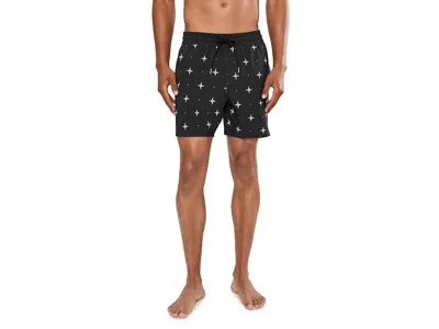 Volcom Men's Lido Print 16" Trunk In Black
