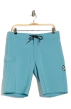 Volcom Lido Solid Mod Board Shorts In Blue