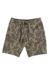 Volcom Lido Solid Mod Board Shorts In Brindle