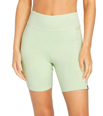 Volcom Lived In Bike Short In Sage In Multi
