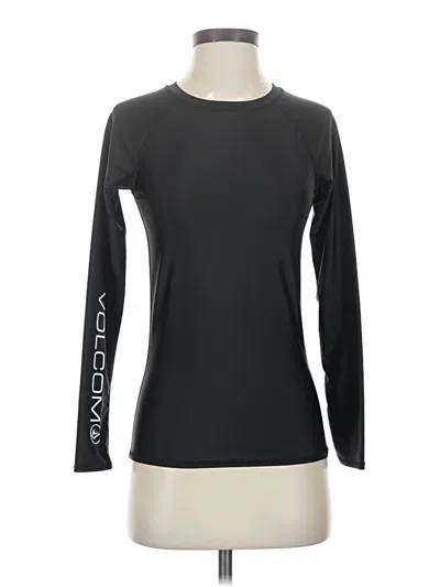 Pre-owned Volcom Long Sleeve T-shirt In Black