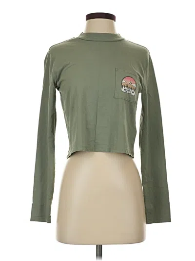 Pre-owned Volcom Long Sleeve T-shirt In Green