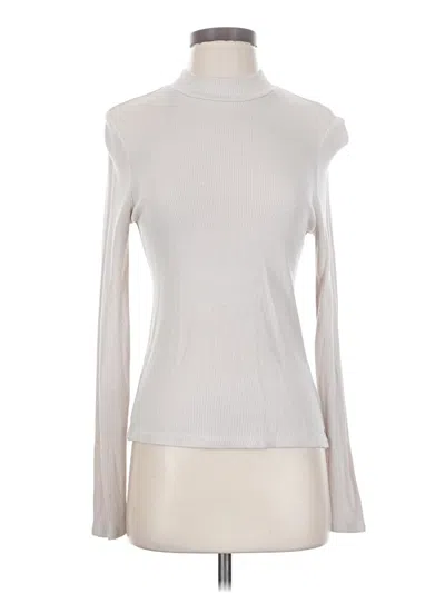 Pre-owned Volcom Long Sleeve Turtleneck In Ivory