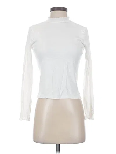 Pre-owned Volcom Long Sleeve Turtleneck In White