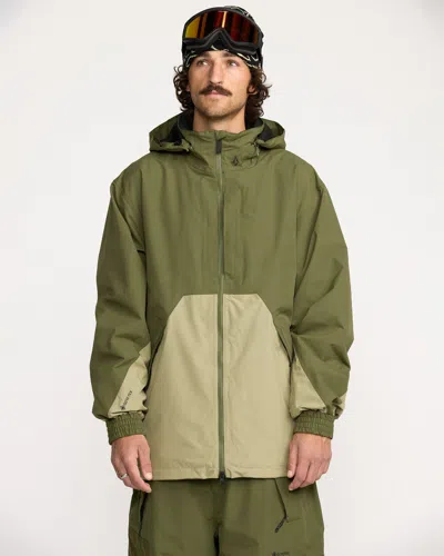 Volcom Longo Gore-tex Jacket In Green