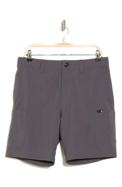 Volcom Malahine Hybrid Shorts In Asphalt Black