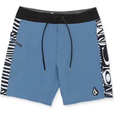 Volcom Marker Mod 20 Swim Trunks In Blueberry