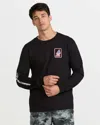 Volcom Men's 1st Boarding Co Long Sleeve Tee In Black