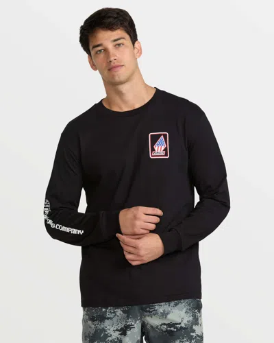 Volcom Men's 1st Boarding Co Long Sleeve Tee In Black