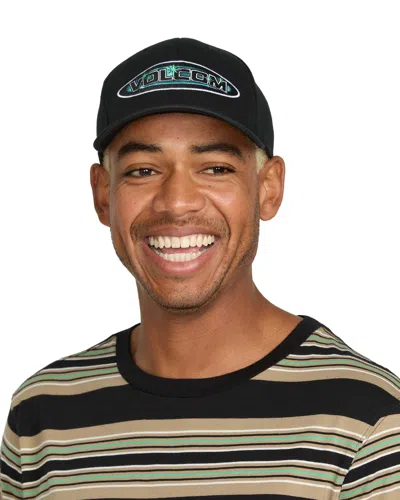 Volcom Men's 21st Century Stone Flexfit Hat In Black