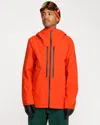 Volcom Men's Anyox Guide Gore Pro Shell Jacket In Orange