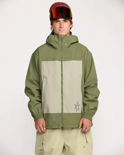 Volcom Men's Arthur 3l Jacket In Green