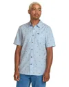 Volcom Men's Bankstone Short Sleeve Shirt In Blue