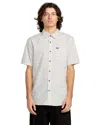 Volcom Men's Bankstone Short Sleeve Shirt In White