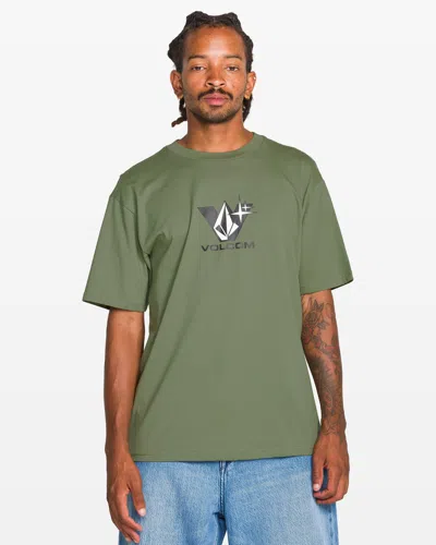 Volcom Men's Be Kind Rewind Short Sleeve Tee In Green