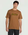 Volcom Men's Bender Short Sleeve Tee In Brown