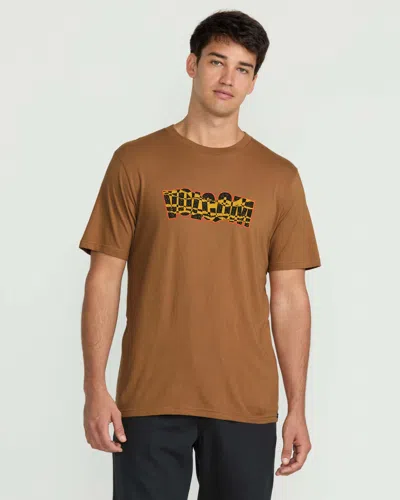 Volcom Men's Bender Short Sleeve Tee In Brown