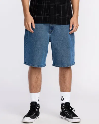 Volcom Men's Billow Denim Shorts In Blue