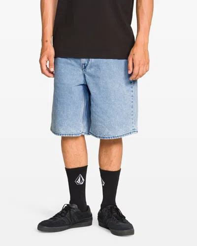 Volcom Men's Billow Denim Shorts In Blue